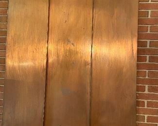 Huge copper panel to be sold and repurposed.  Do you need an awning?  A creative wall hanging?