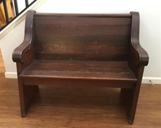 Old church type bench/pew