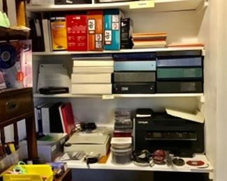 Printers, notebooks, supplies