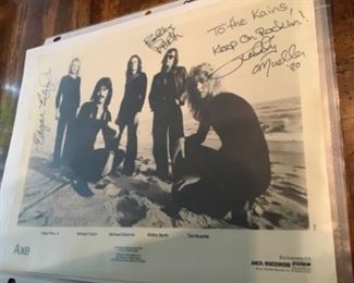 Axe music band signed photo