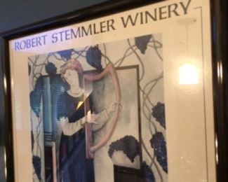 Vintage winery print