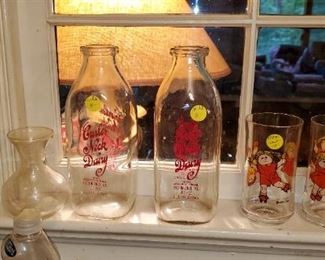 Curl's Neck bottles, Cabbage Patch Doll glasses
