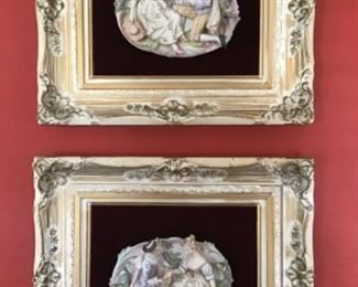 Framed Bisque wall art