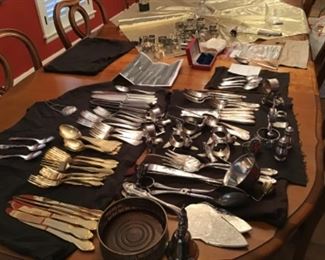 Sorting Silver Flatware 
