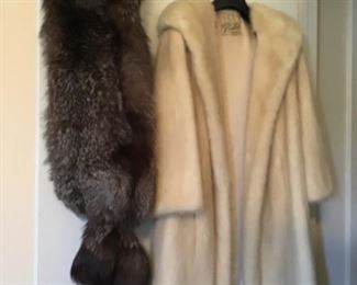 Full length Mink Coat, and Fur Stole