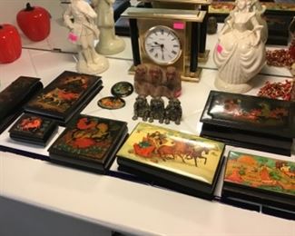 Russian Lacquer Boxes, Artist Signed 