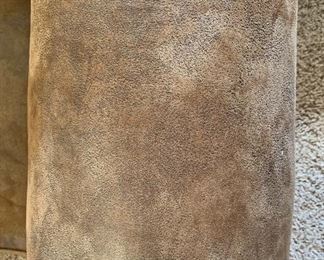 Broyhill Rustic Faux Leather/Suede Nailhead Sofa/Couch 37x92x38in HxWxD