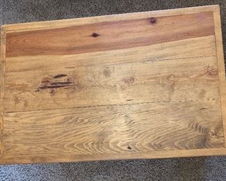 Mexican Rustic Scroll Iron Leg Coffee Table 20x48x30in HxWxD