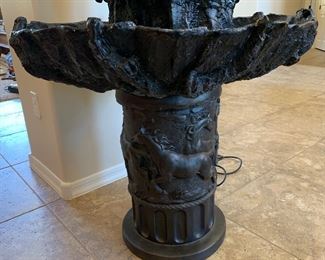 Homage to Frederic Remington Coming Through the Rye Water Fountain 60x31x31in HxWxD