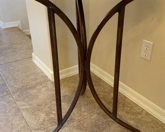 #2 Tile Top Steel Frame Mexican Rustic Pub Table High Top Table Round 35.5in H x 26.5in Diameter
