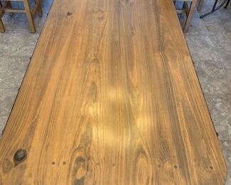 Mexican Rustic Dining Room Table w/ 8 Chairs Table: 31x40x85in chairs: 47x18x19in HxWxD
