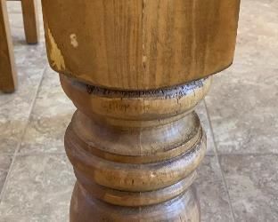 Mexican Rustic Dining Room Table w/ 8 Chairs	Table: 31x40x85in chairs: 47x18x19in	HxWxD