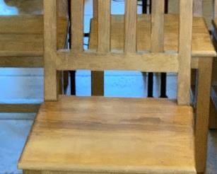 Mexican Rustic Dining Room Table w/ 8 Chairs	Table: 31x40x85in chairs: 47x18x19in	HxWxD