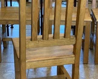 Mexican Rustic Dining Room Table w/ 8 Chairs Table: 31x40x85in chairs: 47x18x19in HxWxD