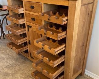 Mexican Rustic Bar/Buffet/Sideboard wine 49x56x19.5in HxWxD