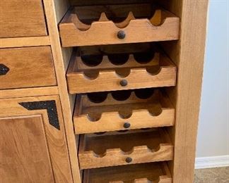 Mexican Rustic Bar/Buffet/Sideboard wine 49x56x19.5in HxWxD