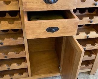 Mexican Rustic Bar/Buffet/Sideboard wine 49x56x19.5in HxWxD