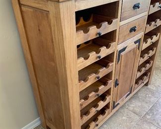 Mexican Rustic Bar/Buffet/Sideboard wine 49x56x19.5in HxWxD
