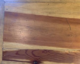 #2 AS-IS Mexican Rustic Scroll Iron Leg Coffee Table 20x49x31in HxWxD