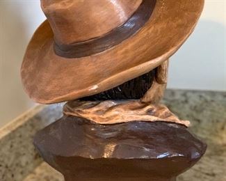 John Wayne Ceramic Bust Statue 17x12x12in HxWxD