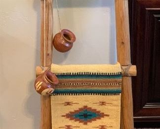 Southwest small Kiva Ladder Decor 37x15x3in HxWxD