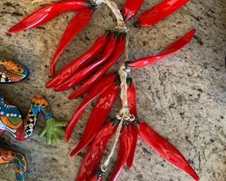 Mexican Pottery TALAVERA Ceramic Chili Peppers