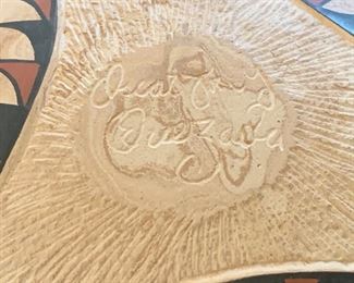 Oscar Quezada Mata Ortiz Etched Pot Native American 7.5in H x6.25in Diameter