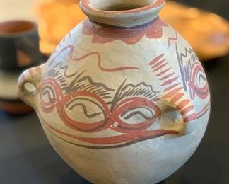 #2 Small 3 handle Mexican pottery Decor 10in H x 8in Diameter