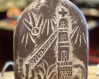 Mission Church Ceramic jug Decor 13in