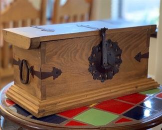 #2 Mini Mexican Rustic Chest Decor 10x21.75x9in HxWxD