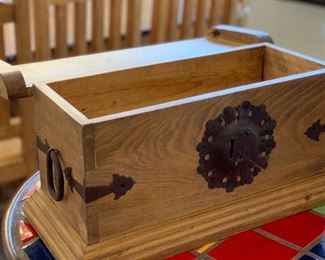 #2 Mini Mexican Rustic Chest Decor 10x21.75x9in HxWxD