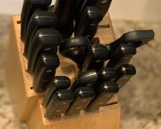 Farberware Knife Block with Knives