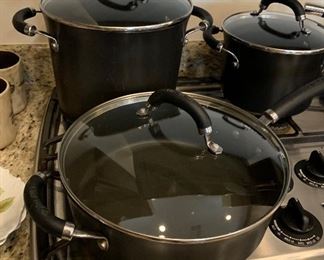 Set of 7 Circulon Induction suitable Pots & Pans