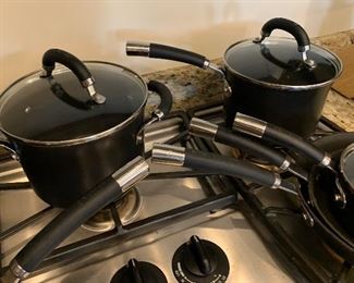 Set of 7 Circulon Induction suitable Pots & Pans