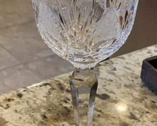 Set of 5 Brilliant Cut Wine Glasses