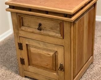 #1 2pc Mexican Rustic Nightstands PAIR 27.5x22x21in HxWxD