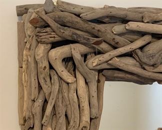 Lg Driftwood/ Reclaimed wood Mirror 50x26x4in HxWxD