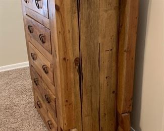 Mexican Rustic 5 Drawer Dresser 48x36x21in HxWxD