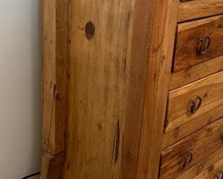 Mexican Rustic 5 Drawer Dresser 48x36x21in HxWxD