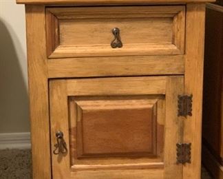 #2 2pc Mexican Rustic Nightstands PAIR 27.5x22x21in HxWxD
