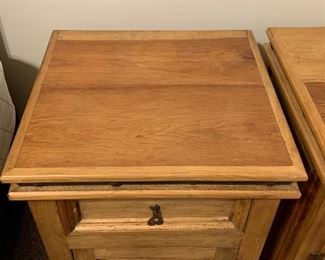 #2 2pc Mexican Rustic Nightstands PAIR 27.5x22x21in HxWxD