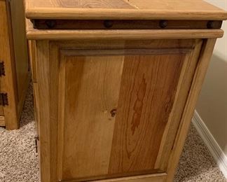 #2 2pc Mexican Rustic Nightstands PAIR 27.5x22x21in HxWxD