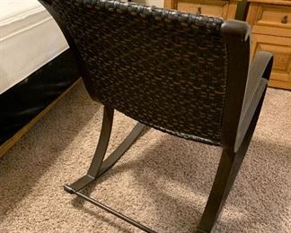 All Weather Wicker Rocking Chair 38x25x34in HxWxD