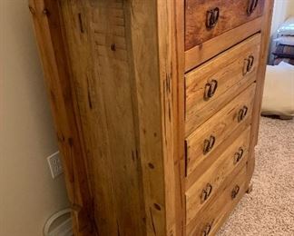 #2 Mexican Rustic 5 Drawer Dresser 48x36x21in HxWxD