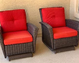 All Weather Wicker Rocking Chair 38x25x34in HxWxD
