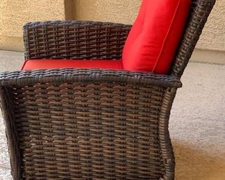 All Weather Wicker Rocking Chair 38x25x34in HxWxD