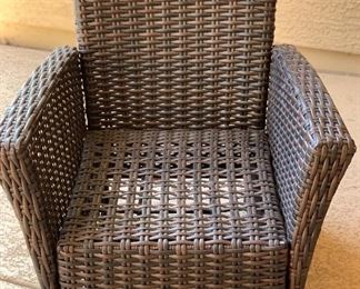 All Weather Wicker Rocking Chair 38x25x34in HxWxD