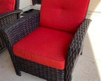 2pc All weather chairs 35x33x32in HxWxD