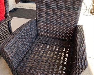 2pc All weather chairs 35x33x32in HxWxD
