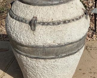 Lg outdoor vase decor 35in H x 26in diameter